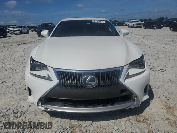 2015 Lexus RC 350 F Sport with VIN JTHSE5BCXF5000998, listed as a Copart auction lot 61838635 with 172,661 mi miles and Clean title. Bid and sale history available at DreamBid. Image 5.