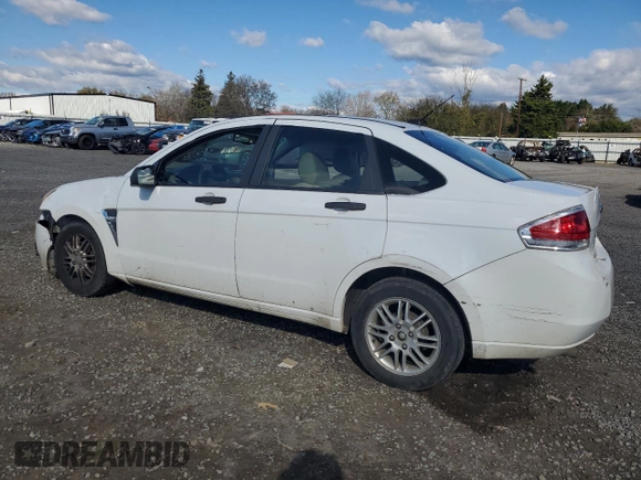 2008 Ford Focus SE with VIN 1FAHP35N08W275659, listed as a Copart auction lot 47980245 with 0 mi miles and Salvage Title. Bid and sale history available at carsss.com. Image 2.