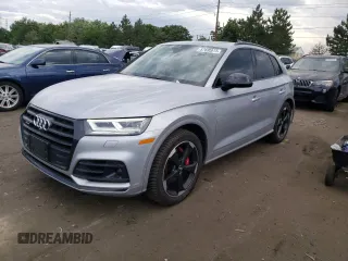2020 Audi SQ5 Prestige with VIN WA1C4AFY2L2056769, listed as a Copart auction lot 57698973 with 40,048 mi miles. Bid and sale history available at carsss.com. Image 1.