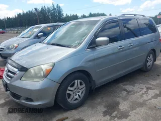 2006 Honda Odyssey EX-L z VIN 5FNRL38776B108949, wystawiony jako IAAI lot #42349613 z przebiegiem 206 240 mil mil oraz . Historia ofert i sprzedaży dostępna na DreamBid. Obrazek 2.