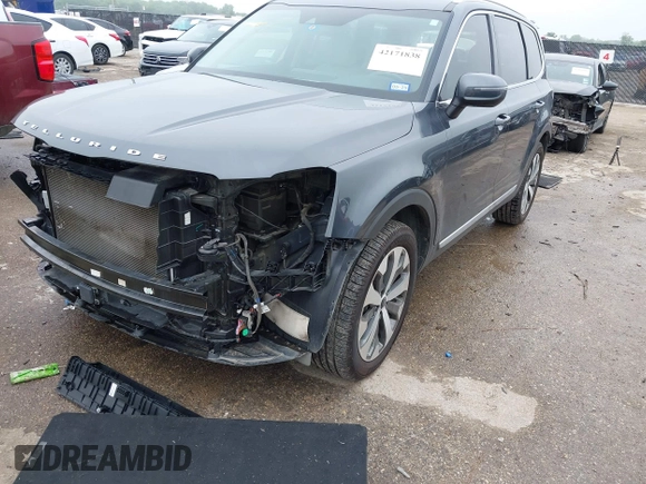 2022 Kia Telluride EX with VIN 5XYP34HC0NG195434, listed as a IAAI auction lot 42171838 with 52,506 mi miles and . Bid and sale history available at DreamBid. Image 17.