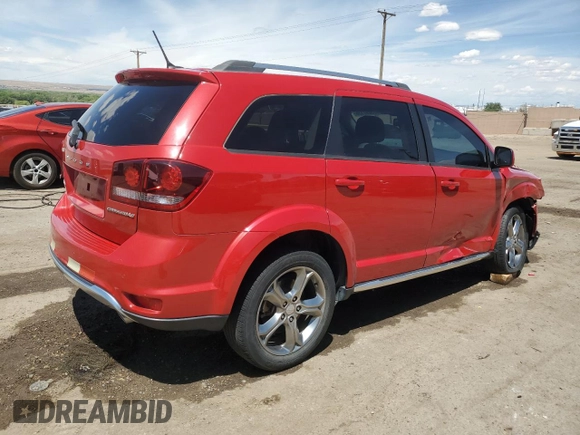 2017 Dodge Journey Crossroad Plus with VIN 3C4PDDGG6HT639298, listed as a Copart auction lot 55097135 with 39,203 mi miles and Salvage title. Bid and sale history available at DreamBid. Image 3.
