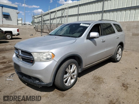 2012 Dodge Durango Crew with VIN 1C4SDJDTXCC253062, listed as a Copart auction lot 53529435 with 120,260 mi miles and Clean Title. Bid and sale history available at carsss.com. Image 1.