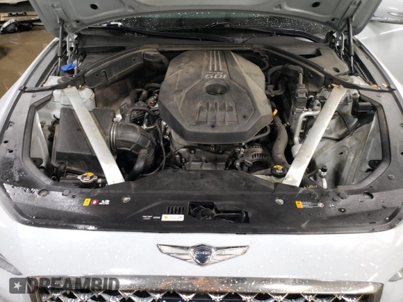 2019 Genesis G70 2.0T Advanced with VIN KMTG44LA5KU025181, listed as a Copart auction lot 77396194 with 96,318 mi miles and Salvage Title. Bid and sale history available at carsss.com. Image 11.