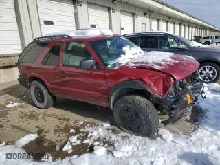 2002 Chevrolet Blazer LS with VIN 1GNCT18W12K108077, listed as a Copart auction lot 87490474 with 130,244 mi miles and Salvage Title. Bid and sale history available at carsss.com. Image 4.