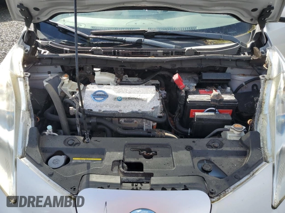 2011 Nissan LEAF SL-e with VIN JN1AZ0CP1BT007191, listed as a Copart auction lot 47877665 with 66,057 mi miles and Clean Title. Bid and sale history available at carsss.com. Image 11.