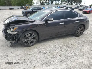 2014 Nissan Maxima SV with VIN 1N4AA5AP5EC489176, listed as a Copart auction lot 52938475 with 110,070 mi miles and Salvage title. Bid and sale history available at DreamBid. Image 1.