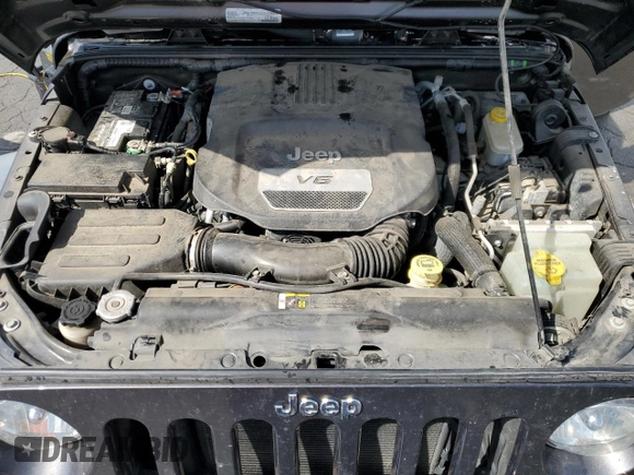 2017 Jeep Wrangler Willys Wheeler with VIN 1C4AJWAG2HL527192, listed as a Copart auction lot 58169245 with 88,737 mi miles and Salvage title. Bid and sale history available at DreamBid. Image 12.