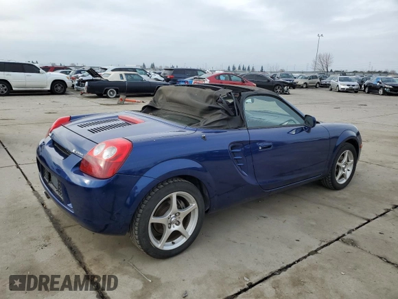 2003 Toyota MR2 z VIN JTDFR320530065705, wystawiony jako Copart lot #86298474 z przebiegiem 103 268 mil mil oraz Szkoda całkowita • Salvage title. Historia ofert i sprzedaży dostępna na DreamBid. Obrazek 3.