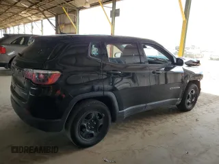 2019 Jeep Compass Sport with VIN 3C4NJCAB8KT622274, listed as a Copart auction lot 55503185 with 36,083 mi miles and Clean title. Bid and sale history available at DreamBid. Image 3.