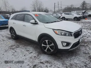 2016 Kia Sorento EX with VIN 5XYPHDA16GG037080, listed as a Copart auction lot 46309455 with 0 mi miles and Salvage Title. Bid and sale history available at carsss.com. Image 4.