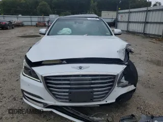 2018 Genesis G80 3.8L with VIN KMHGN4JE0JU235280, listed as a Copart auction lot 71687644 with 66,137 mi miles and Salvage Title. Bid and sale history available at carsss.com. Image 5.
