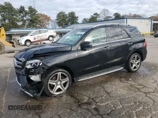 2016 Mercedes-Benz GLE 400 with VIN 4JGDA5GB9GA745073, listed as a Copart auction lot 84702674 with 117,738 mi miles and Salvage title. Bid and sale history available at DreamBid. Image 1.