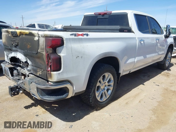 2024 Chevrolet Silverado 1500 LTZ with VIN 3GCUDGE83RG384944, listed as a IAAI auction lot 41837124 with 24,772 mi miles and . Bid and sale history available at DreamBid. Image 4.