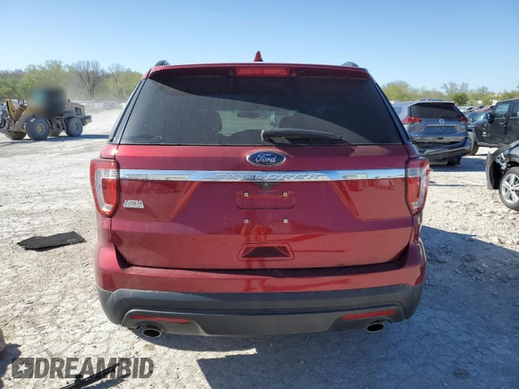 2017 Ford Explorer with VIN 1FM5K7B84HGB62661, listed as a Copart auction lot 53050855 with 106,320 mi miles and Salvage title. Bid and sale history available at DreamBid. Image 6.