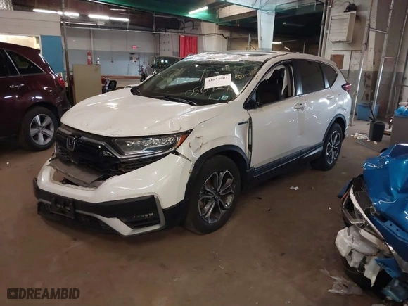 2022 Honda CR-V Hybrid EX-L with VIN 5J6RT6H84NL056924, listed as a IAAI auction lot 41634901 with 26,764 mi miles. Bid and sale history available at carsss.com. Image 2.