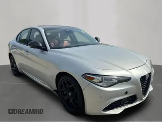 2021 Alfa Romeo Giulia with VIN ZARFANAN7M7642457, listed as a Copart auction lot 50508215 with 121,611 mi miles and Clean Title. Bid and sale history available at carsss.com. Image 1.