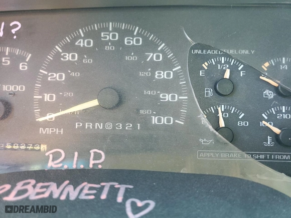 1997 Chevrolet Tahoe with VIN 1GNEK13R8VJ345656, listed as a Copart auction lot 48141495 with 250,273 mi miles and Salvage Title. Bid and sale history available at carsss.com. Image 9.