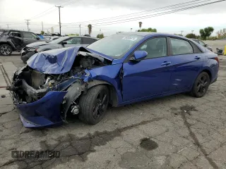 2021 Hyundai Elantra SEL with VIN 5NPLM4AG9MH018798, listed as a Copart auction lot 86608574 with 75,958 mi miles and Salvage Title. Bid and sale history available at carsss.com. Image 1.
