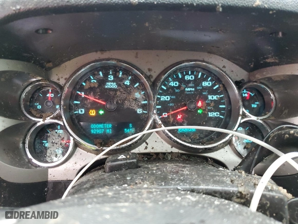 2013 Chevrolet Silverado 1500 LT with VIN 1GCRCSE08DZ310370, listed as a Copart auction lot 83549214 with 92,907 mi miles and Salvage Title. Bid and sale history available at carsss.com. Image 9.
