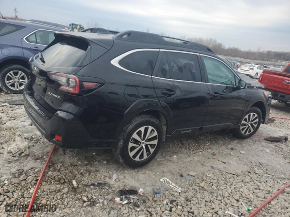 2025 Subaru Outback Premium with VIN 4S4BTACC1S3168836, listed as a Copart auction lot 47191295 with 0 mi miles and Salvage Title. Bid and sale history available at carsss.com. Image 3.