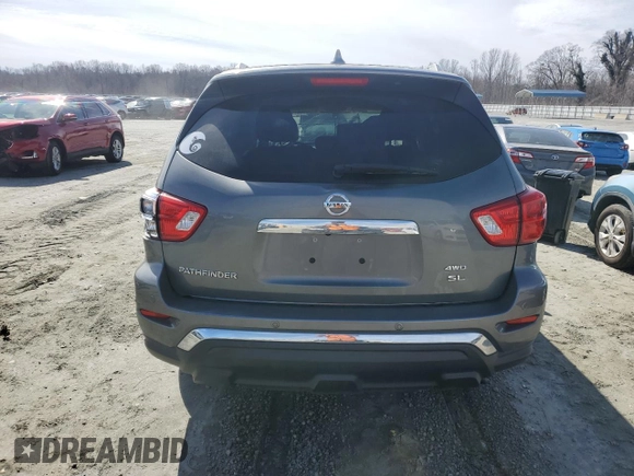 2020 Nissan Pathfinder SL z VIN 5N1DR2CM1LC580827, wystawiony jako Copart lot #45777555 z przebiegiem 72 063 mil mil oraz Szkoda całkowita • Salvage title. Historia ofert i sprzedaży dostępna na DreamBid. Obrazek 6.