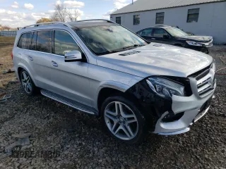 2017 Mercedes-Benz GLS with VIN 4JGDF7DE0HA804282, listed as a Copart auction lot 82790194 with 62,409 mi miles and Salvage Title. Bid and sale history available at carsss.com. Image 4.