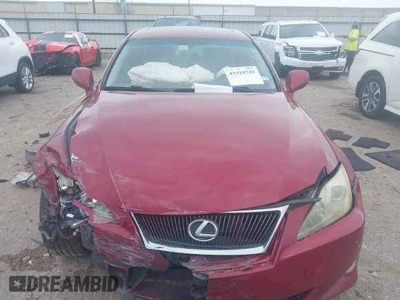 2006 Lexus IS 350 with VIN JTHBE262265010490, listed as a IAAI auction lot 41910749 with 179,472 mi miles and . Bid and sale history available at DreamBid. Image 13.