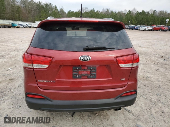 2017 Kia Sorento LX with VIN 5XYPG4A32HG213404, listed as a Copart auction lot 49585675 with 82,670 mi miles and Salvage Title. Bid and sale history available at carsss.com. Image 6.