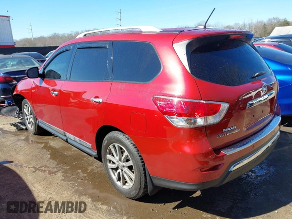 2015 Nissan Pathfinder SL with VIN 5N1AR2MM3FC704182, listed as a IAAI auction lot 41822851 with 75,943 mi miles and . Bid and sale history available at DreamBid. Image 3.
