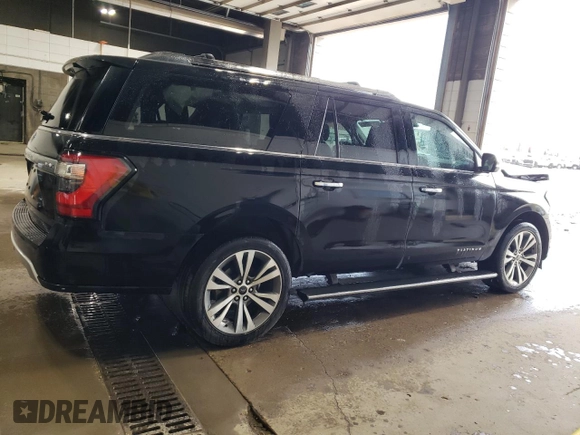 2021 Ford Expedition Max Platinum with VIN 1FMJK1MT1MEA84830, listed as a Copart auction lot 56530065 with 48,330 mi miles and Salvage title. Bid and sale history available at DreamBid. Image 3.