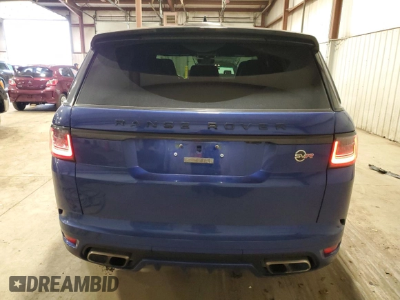 2019 Land Rover Range Rover Sport SVR with VIN SALWZ2SE9KA837551, listed as a Copart auction lot 86842854 with 47,991 mi miles and Salvage Title. Bid and sale history available at DreamBid. Image 6.