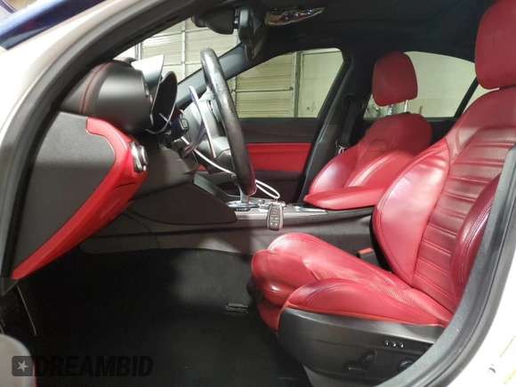 2020 Alfa Romeo Giulia Ti Sport with VIN ZARFAMBN2L7626139, listed as a Copart auction lot 60708035 with 65,270 mi miles and Salvage title. Bid and sale history available at DreamBid. Image 7.