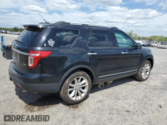 2014 Ford Explorer XLT with VIN 1FM5K8D86EGC18839, listed as a Copart auction lot 53984055 with 158,440 mi miles and Clean Title. Bid and sale history available at carsss.com. Image 3.