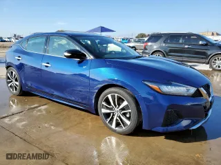 2021 Nissan Maxima SV with VIN 1N4AA6CV8MC512644, listed as a Copart auction lot 45953605 with 53,206 mi miles and Salvage Title. Bid and sale history available at carsss.com. Image 4.