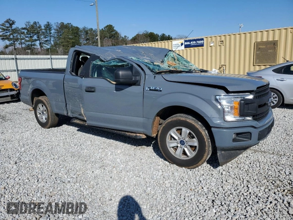 2020 Ford F-150 XL with VIN 1FTEX1CP1LKD36913, listed as a Copart auction lot 46080505 with 145,195 mi miles and Salvage title. Bid and sale history available at DreamBid. Image 4.