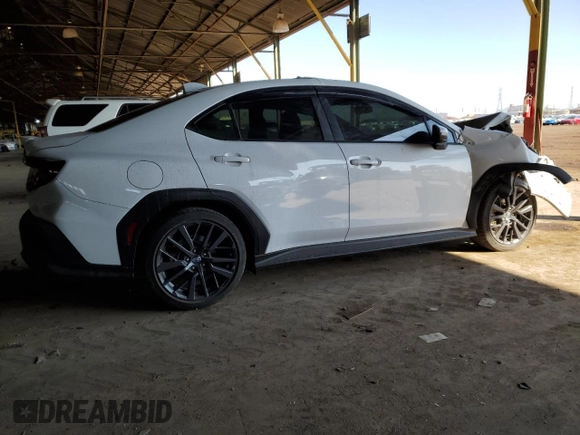2022 Subaru WRX Limited with VIN JF1VBAL64N9023490, listed as a Copart auction lot 43393135 with 20,957 mi miles and Clean Title. Bid and sale history available at DreamBid. Image 3.