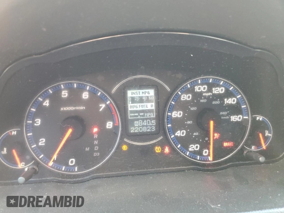 2008 Acura TSX Nav with VIN JH4CL96928C002016, listed as a Copart auction lot 50033114 with 220,823 mi miles and Non Repairable. Bid and sale history available at carsss.com. Image 9.