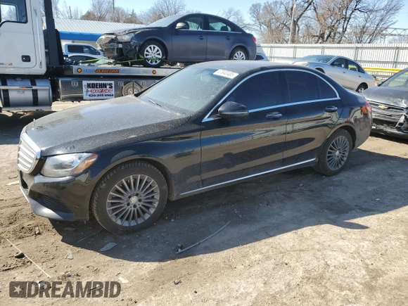 2016 Mercedes-Benz C 300 Luxury with VIN 55SWF4KB0GU100530, listed as a Copart auction lot 47848485 with 140,387 mi miles and Salvage Title. Bid and sale history available at carsss.com. Image 1.