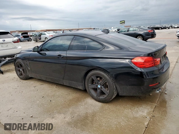 2014 BMW 4 Series 428i with VIN WBA3N3C51EF711635, listed as a Copart auction lot 54813555 with 110,285 mi miles and Salvage title. Bid and sale history available at DreamBid. Image 2.