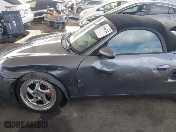 2001 Porsche Boxster S with VIN WP0CB29801U664241, listed as a IAAI auction lot 42046532 with 99,850 mi miles. Bid and sale history available at carsss.com. Image 6.