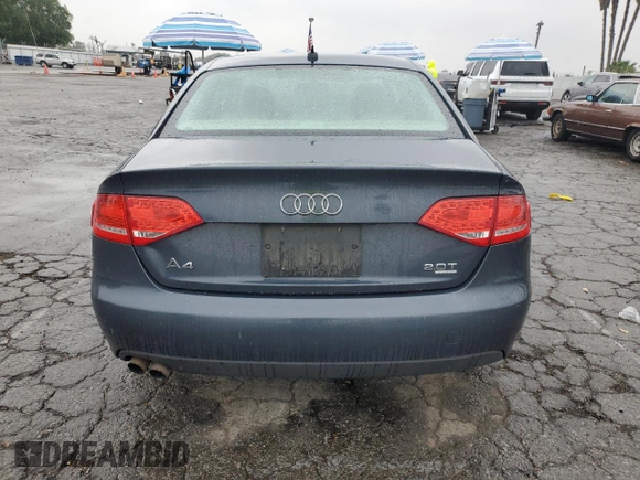 2010 Audi A4 2.0T Premium Plus with VIN WAUFFAFL1AN032005, listed as a Copart auction lot 46853285 with 104,316 mi miles and Salvage Title. Bid and sale history available at carsss.com. Image 6.