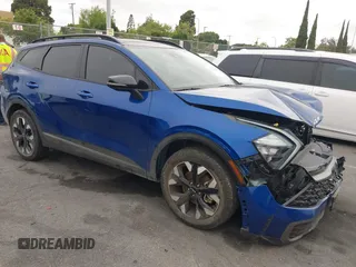 2023 Kia Sportage X-Line with VIN 5XYK6CAF1PG009970, listed as a IAAI auction lot 42148198 with 54,588 mi miles and . Bid and sale history available at DreamBid. Image 1.