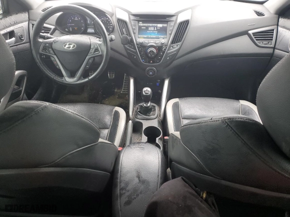 2013 Hyundai Veloster Turbo w/Black Int with VIN KMHTC6AE1DU134110, listed as a Copart auction lot 47019015 with 162,626 mi miles and Clean Title. Bid and sale history available at carsss.com. Image 8.