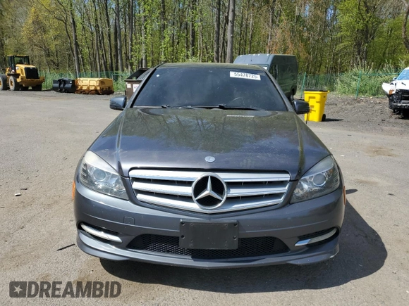 2011 Mercedes-Benz C 300 Sport with VIN WDDGF8BB9BR165933, listed as a Copart auction lot 55478725 with 135,734 mi miles and Salvage title. Bid and sale history available at DreamBid. Image 5.