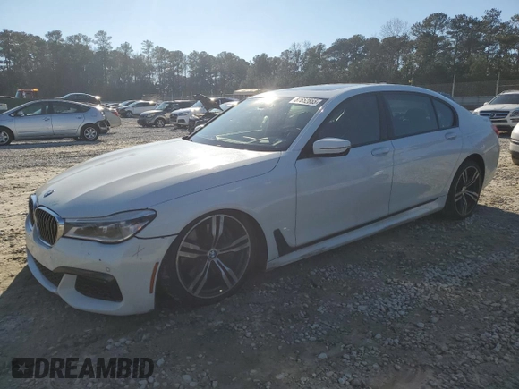2016 BMW 7 Series 750i with VIN WBA7F0C56GGL99161, listed as a Copart auction lot 87652655 with 97,805 mi miles and Salvage Title. Bid and sale history available at carsss.com. Image 1.