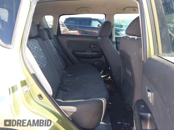 2010 Kia Soul + with VIN KNDJT2A2XA7163271, listed as a IAAI auction lot 41626221 with 108,884 mi miles. Bid and sale history available at carsss.com. Image 8.