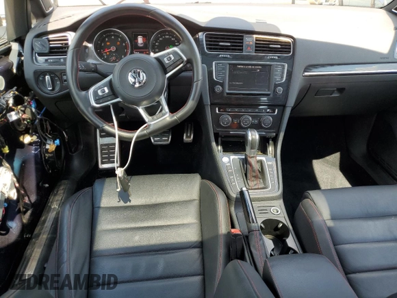 2017 Volkswagen Golf GTI S with VIN 3VW4T7AU9HM052039, listed as a Copart auction lot 60202614 with 103,626 mi miles and Salvage Title. Bid and sale history available at carsss.com. Image 8.