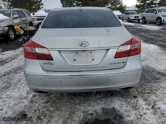 2012 Hyundai Genesis 4.6L with VIN KMHGC4DF2CU171921, listed as a Copart auction lot 42187185 with 103,531 mi miles and Clean Title. Bid and sale history available at carsss.com. Image 6.