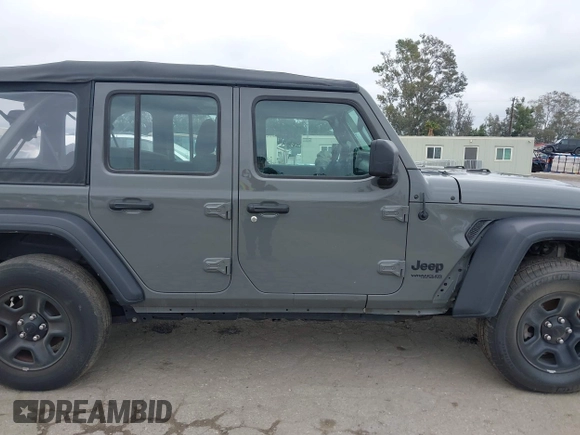 2022 Jeep Wrangler Unlimited Sport S with VIN 1C4HJXDG8NW126143, listed as a IAAI auction lot 42197273 with 44,472 mi miles and . Bid and sale history available at DreamBid. Image 13.